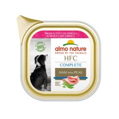 Almo Nature HCF Complete Dog Food 85g Ham With Peas