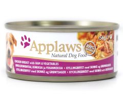 Applaws 狗罐頭 156g - 雞肉+火腿+菜(no3005)16/箱