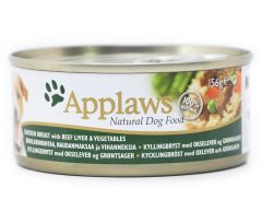 Applaws 狗罐頭 156g - 雞肉+牛肝+菜(no3006)16/箱