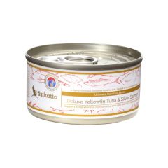 Astkatta 黃鰭吞拿魚銀三文魚主食罐 (尊享肉絲罐) 80g