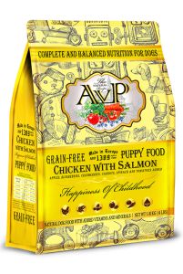 AVP 幼犬糧 無殼物 - 雞肉 + 三文魚 4磅