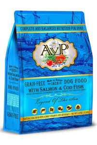 AVP  全犬糧 無殼物 - 三文魚 + 鱈魚 5磅