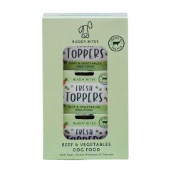 Buddy Bites 牛肉蔬菜濕伴糧 80gx3 (盒)