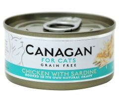 Canagan  貓罐頭 - 雞肉沙丁魚 (綠藍色) 75克