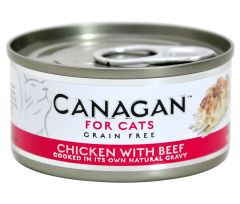 Canagan  貓罐頭 - 雞肉牛肉 (棗紅色) 75g
