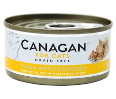 Canagan  貓罐頭 - 吞拿魚伴雞肉 (黃色) 75克