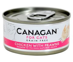 Canagan  貓罐頭 - 雞肉蝦 (橙紅色) 75g