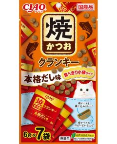 Ciao 燒鰹魚脆粒貓小食- 本格高湯味6g x7p P-216