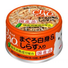 Ciao 白身吞拿魚+ 白飯魚仔 85g (A-02)
