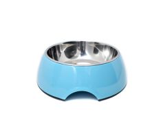 不銹鋼圓形寵物碗 M - 17.5*6.5cm  (BB藍)