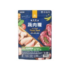 汪喵星球 犬用 慢烘鮮食蔬肉糧-鮮蔬嫩雞 0.5lb