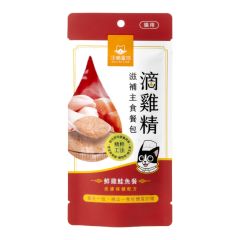 汪喵星球 貓用滴雞精滋補主食餐包-鮮雞鮭魚餐 40g