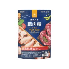 汪喵星球 犬用 慢烘鮮食蔬肉糧-鮮蔬牛魚 0.5lb