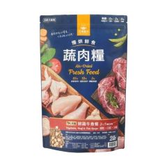 汪喵星球 犬用 慢烘鮮食蔬肉糧-鮮蔬牛魚 2lb