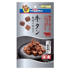 Doggyman Cube Beef Tonque Plain 70g