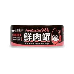 貓用 Fantastic 98% 鮮肉無膠主食罐 80g 低敏鴨肉