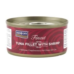 Fish4Cats 吞拿魚塊及鮮蝦貓罐頭 70g