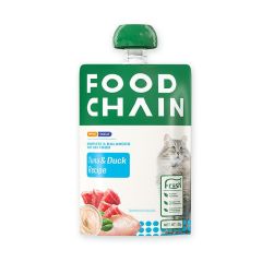 Food Chain  貓用全營養生骨肉主食醬包 - 吞拿魚 + 鴨肉 80g