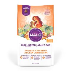 HALO 小型犬成犬糧 雞肉及雞肝配方 4磅