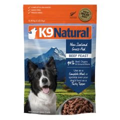 K9 Naturals  凍乾狗糧 - 牛肉盛宴 500g
