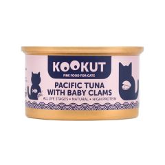 KOOKUT 太平洋吞拿魚蜆仔肉 70g 貓罐頭 