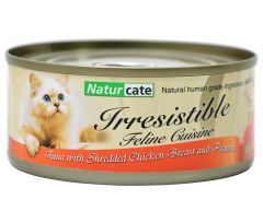 Naturcate  貓罐頭 白肉吞拿魚+雞肉+蝦 155g