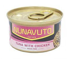 Nunavuto  純吞拿魚片+雞罐 80g NU-02