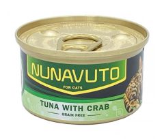 Nunavuto  純吞拿魚片+蟹肉罐 80g NU-03