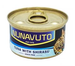 Nunavuto  純吞拿魚片+白飯魚罐 80g NU-06