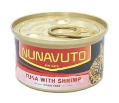 Nunavuto  純吞拿魚片+蝦罐 80g NU-05