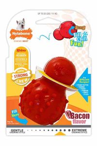 Nylabone Strong Chew 煙肉味可填充錐形玩具 - 中