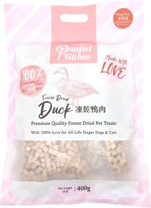 Pawfect Kitchen 凍乾鴨肉 400g (100g X 4包)