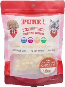 Pure  凍乾 100% 純雞肉粒 100g