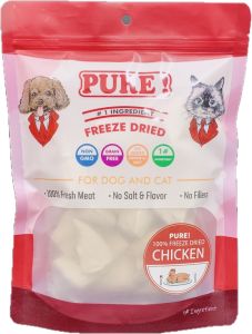 Pure  凍乾 100% 純雞肉塊 100g