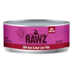 RAWZ 貓罐-96%牛肉牛肝 155g (肉醬) (24/箱)