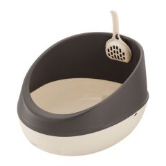 Richell Lapule Cat Toilet Half Cover (DG)