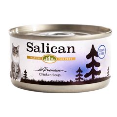 Salican  雞肉配方貓罐頭 (清湯) 85g (藍)