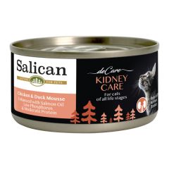 Salican 鴨肉,雞肉慕斯貓罐 (腎臟護理) 80g (橙)