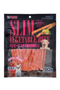 狗零食 軟骨野菜牛肉條 180g