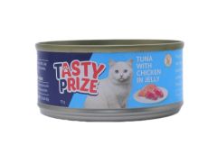 Tasty Prize 貓罐頭 - 吞拿魚伴雞 (藍色) 70克