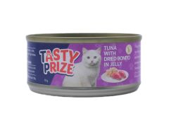 Tasty Prize  貓罐頭 - 吞拿魚伴鰹魚乾 (紫色) 70克