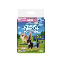 Unicharm 公犬用禮儀褲 (52片裝) SSS (1.5-3kg)(15-30cm)