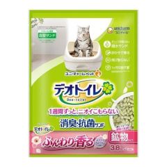 Unicharm 花卉香消臭抗菌沸石貓砂 3.8L