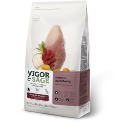 Vigor & Sage  枸杞助長全犬種幼犬糧 - 雞肉綠茶 12kg