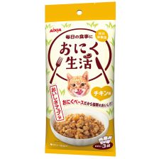 Aixia 雞肉味袋裝貓主食濕糧 60gX3