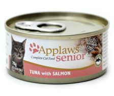 Applaws Senior Cat Canned Food - Tuna with Salmon in jelly 70g