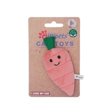 Billipets 100% Catnip Soft Plush Carrot Cat Toys