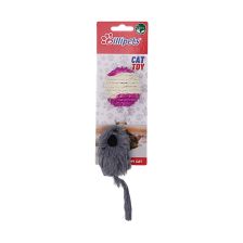 Billipets Sisal Ball With Furry Mouse