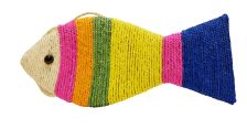 魚形麻繩貓抓板 (顏色隨機)
