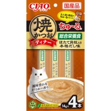 Ciao <燒鰹魚晚餐超奴> 帶子入日式高湯 14g x 4